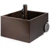 Best Choice Products Portable Steel Umbrella Base Stand For Patio, Up To 150 Lbs W/ Fillable Planter, Drainage, Wheels