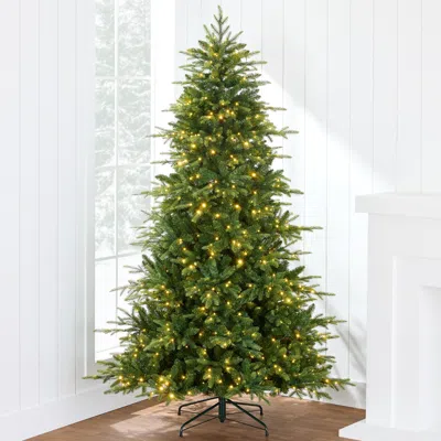 Best Choice Products Pre-lit Artificial Full Aspen Noble Fir Christmas Tree W/ 2-in-1 Glowing Micro Leds In Gray