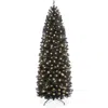 Best Choice Products Pre-lit Black Artificial Christmas Tree, Holiday Pencil Tree W/ Metal Base
