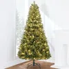 Best Choice Products Pre-lit Cashmere Christmas Tree Holiday Decor W/ Cordless Connection, 2-in-1 Led Lights