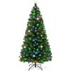 Best Choice Products Pre-lit Fiber Optic Artificial Pine Christmas Tree W/ Multicolored Led Lights, 8 Sequences