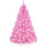 Best Choice Products Pre-lit Pink Christmas Tree, Artificial Full Holiday Decoration W/ Branch Tips, Incandescent Lights