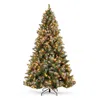Best Choice Products Pre-lit Pre-decorated Holiday Christmas Tree W/ Flocked Tips, Base