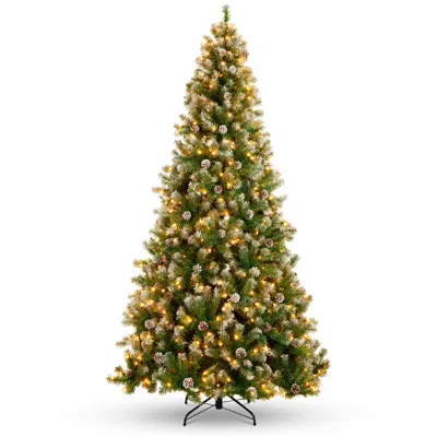 Best Choice Products Pre-lit Pre-decorated Holiday Christmas Tree W/ Flocked Tips, Lights, Metal Base In Multi