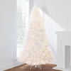 Best Choice Products Pre-lit Premium Hinged White Artificial Christmas Pine Tree W/ Lights, Stand, Pvc Branch Tips