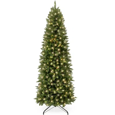 Best Choice Products Pre-lit Spruce Pencil Christmas Tree W/ Incandescent Lights In Pattern