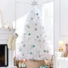 Best Choice Products Premium Artificial White Pampas Christmas Tree Holiday Décor W/ Foldable Metal Base