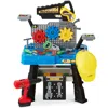 Best Choice Products Pretend Play Kid's Workbench, Child's Construction Toy Set W/ 150 Accessories, Electric Drill