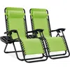Best Choice Products Set Of 2 Zero Gravity Lounge Chair Recliners For Patio, Pool W/ Cup Holder Tray