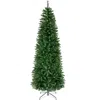 Best Choice Products Unlit Pencil Christmas Tree, Spruce Style Holiday Décor W/ Metal Base