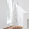 Best Choice Products White Artificial Holiday Christmas Pencil Tree W/ Metal Base