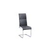 Best Master Furniture Ajay 18" Faux Leather Dining Chair In Gray (set Of 2)