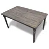 Best Master Furniture Best Master Demi Birch Wood Dining Table In Smoked Gray In Gray