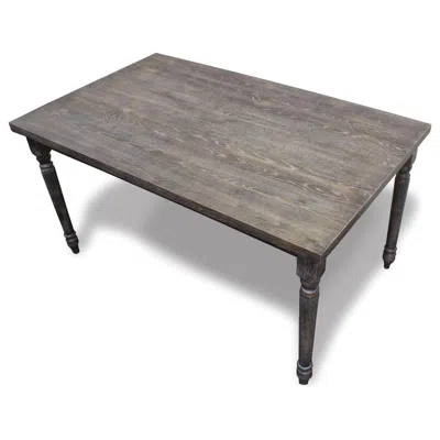 Best Master Furniture Best Master Demi Birch Wood Dining Table In Smoked Gray
