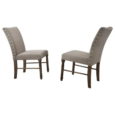 Best Master Furniture Best Master Ellen Dining Side Chair In Antique Natural Oak (set Of 2)