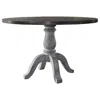 Best Master Furniture Best Master Farmhouse Style Wood Round Dining Table In Weathered Gray