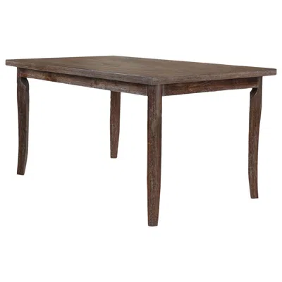 Best Master Furniture Best Master Transitional Solid Wood Dining Table In Antique Natural Oak