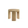 Best Master Furniture Bristol Mid-century Round End Table, Kepler Driftwood In Brown