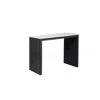 Best Master Furniture Caden Rectangle Counter Height Bar Table, Beige/black Charcoal In Black