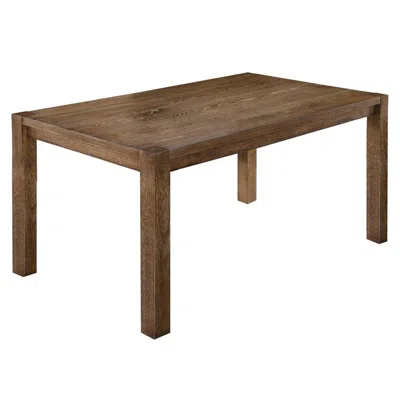 Best Master Furniture Janet 60" Transitional Wood Dining Table In Driftwood In Brown