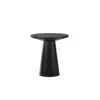 Best Master Furniture Terra Transitional Round Console Table With Pedestal Base, Ebony Black In Black