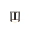 Best Master Furniture Tvano End Table, Icelandic Ivory In Gray