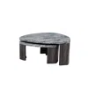 Best Master Furniture Tvoro 2-piece Swivel Coffee Table Set, Granite Gray And Greige In Gray