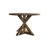 Best Master Furniture Venus Antique-like Natural Oak Round Dinette Table, 48" In Brown