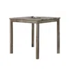 Best Master Furniture Vitaliya 46" Antique Natural Oak Rectangular Dinette Table In Gray