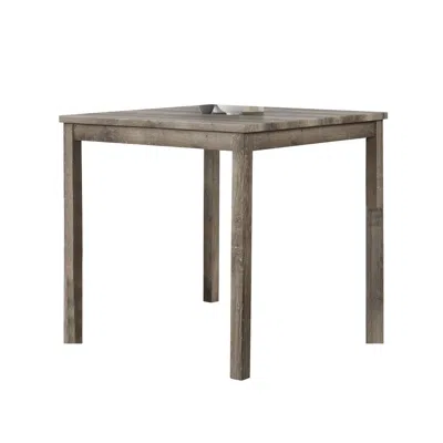 Best Master Furniture Vitaliya 46" Antique Natural Oak Rectangular Dinette Table In Gray