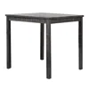 Best Master Furniture Vitaliya 46" Black Charcoal Rectangular Dinette Table