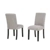 Best Master Furniture Yvonne Dining Chairs, Set Of 2, Grey In Neutral