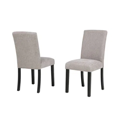 Best Master Furniture Yvonne Dining Chairs, Set Of 2, Grey In Neutral