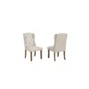 Best Quality Furniture Beige Dining Chair With Linen Fabric (set Of 2) In Neutral