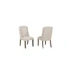 Best Quality Furniture Beige Dining Chairs Wood Legs In Beige Color In Neutral