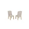 Best Quality Furniture Beige Dining Chairs Wood Legs In Beige Color In Neutral