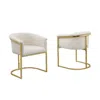 Best Quality Furniture Best Quality Teddy Boucle In Cream Side Chair - Set Of 2