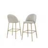 Best Quality Furniture Cream Barstool With A Gold Base