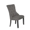 Best Quality Furniture Dark Gray Dining Chair, Set Of 2