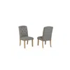 Best Quality Furniture Dark Grey Dining Chairs Wood Legs In Gray