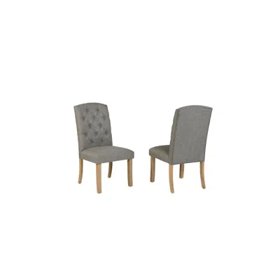Best Quality Furniture Dark Grey Dining Chairs Wood Legs In Gray