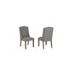 Best Quality Furniture Dark Grey Dining Chairs Wood Legs In Gray