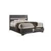 Best Quality Furniture David Eastern King (king) Panel Bed In Gray