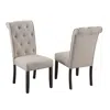 Best Quality Furniture Dining Chairs, Set Of 2, Beige In Neutral
