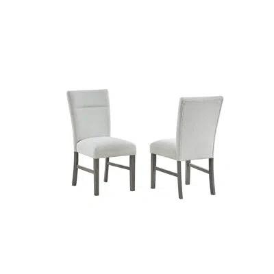 Best Quality Furniture Modern Dining Chairs With Rustic Gray Wood Base