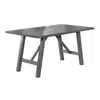 Best Quality Furniture Modern Farmhouse Rustic Grey Dining Table