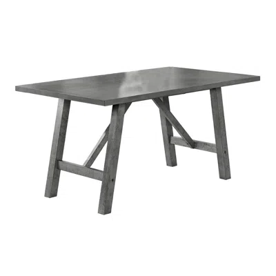 Best Quality Furniture Modern Farmhouse Rustic Grey Dining Table