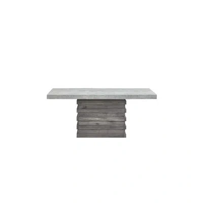 Best Quality Furniture Rustic Modern Dining Table In Gray