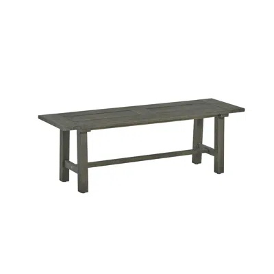Best Quality Furniture Rustic Outdoor Patio Bench - Gray Acacia Wood Frame