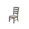 Best Quality Furniture **set Of 2** Wood And Linen Side Chairs